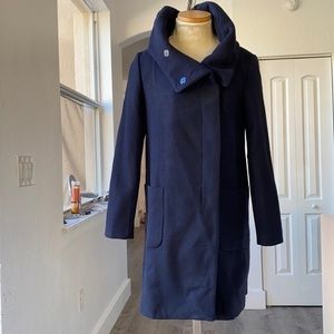 Stunning‎ coat, navy blue Zara